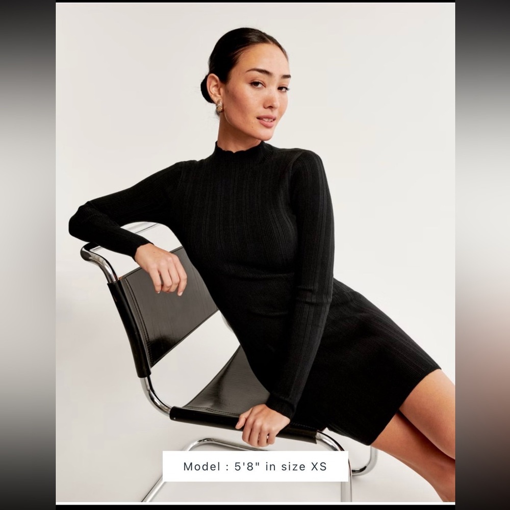 Mock neck long sleeve tshirt dress